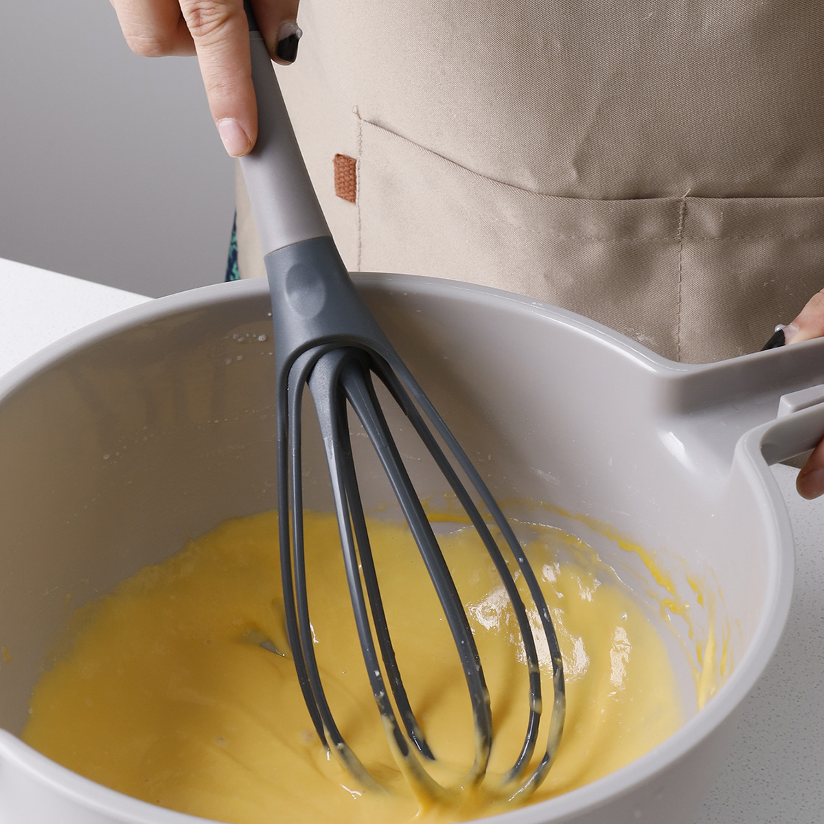 Kitchen Baking Blender - 1 Stück Eierschläger Rotierender Eiermixer Backzubehör