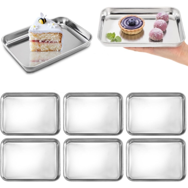 Kitchen Baking Sheet Organizer - Metall-Serviertablett, tragbares Backblech, lebensmittelecht, glatt poliert,