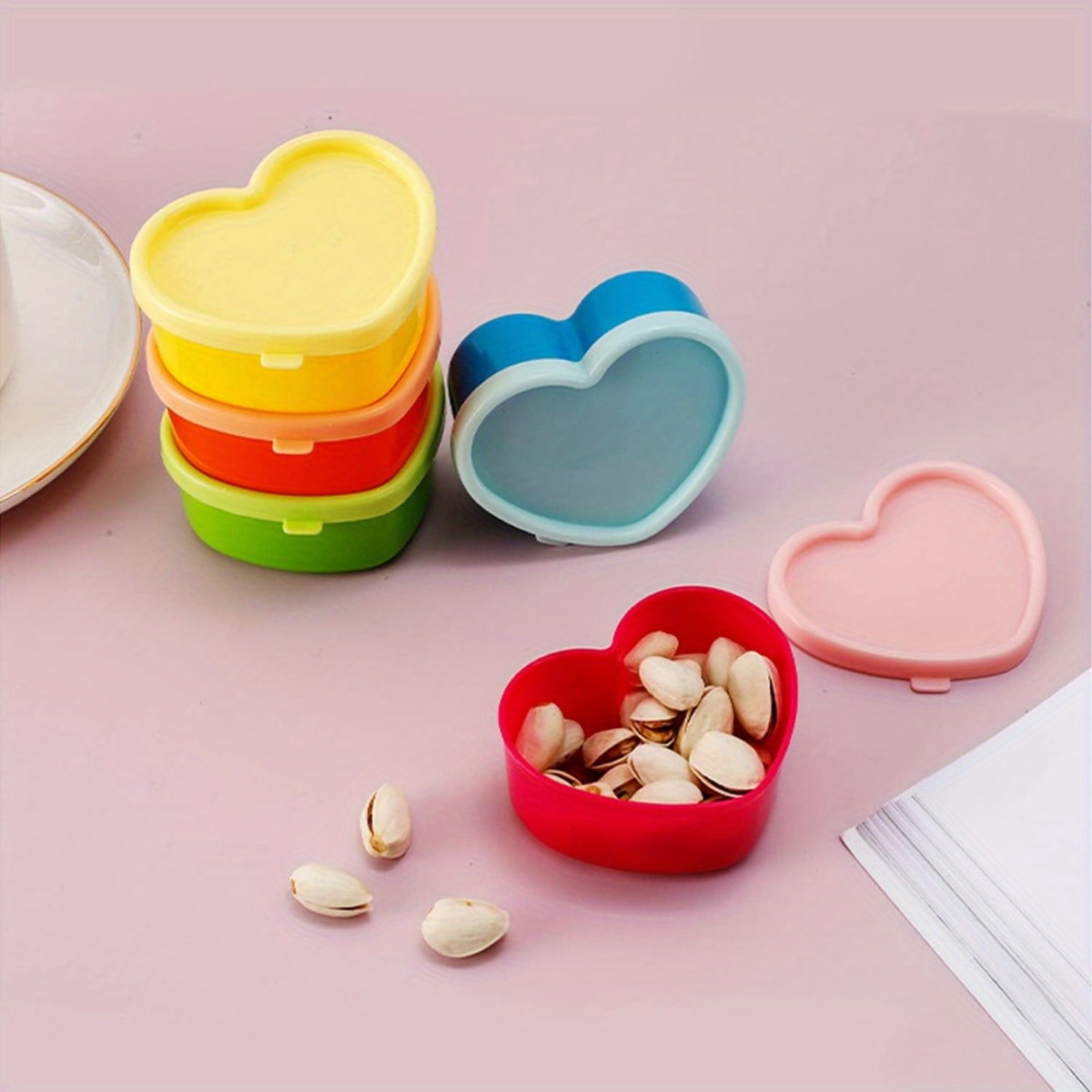 Miniature Baking Kitchen - 5 Stück Mini-Lunchboxen, Gewürzaufbewahrungsboxen mit Deckel,