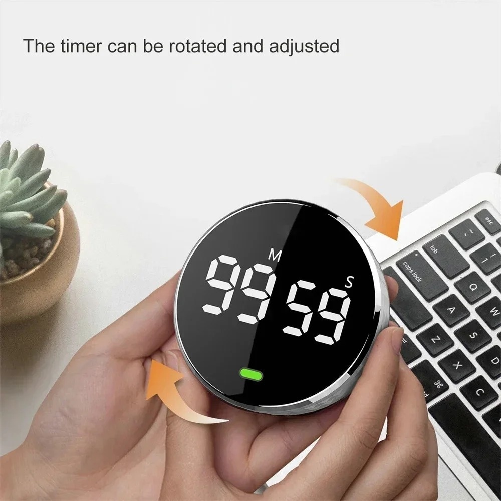 Kitchen Baking Timer - LED Digitaler Kochtimer Magnetischer Back-Countdown-Wecker mit
