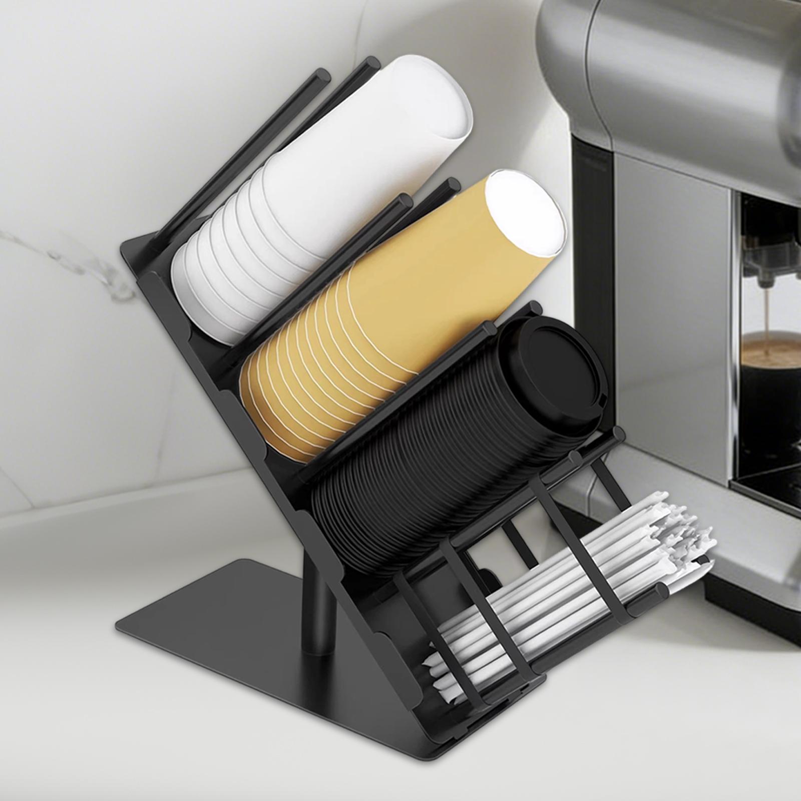 Kitchen Baking Sheet Organizer - Pappbecher- und Deckelhalter Aufbewahrungsregal Spender Organizer