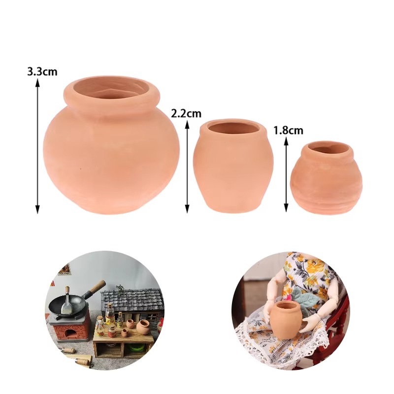Miniature Baking Kitchen - 1:12 Puppenhaus Miniaturen Decora Vase Mini