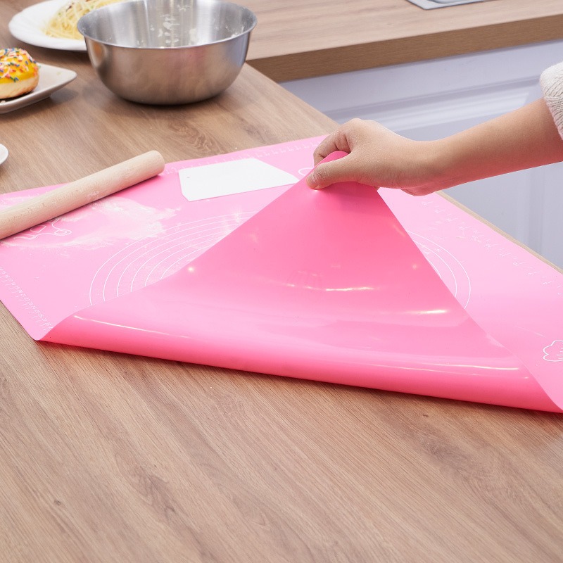 Kitchen Baking Counter - Silikon-Backmatte Lebensmittelecht Verstärkte Teigknetunterlage für Backen