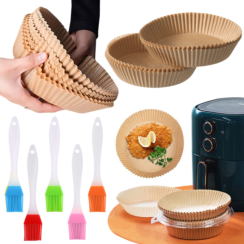 Kitchen Paper For Baking - 50/100PCS Air Friteuse Pappteller mit Zufällige