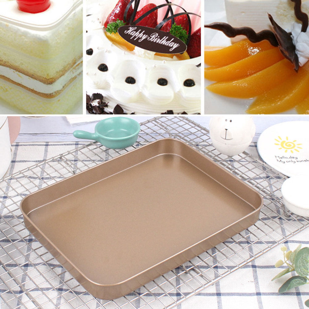Kitchen Baking Oven - Rechteckige Kuchenform aus Kohlenstoffstahl, 10 Zoll,