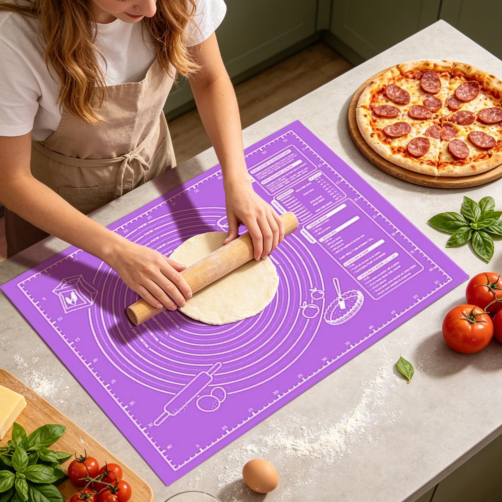 Kitchen Grade Baking Sheet - Lebensmittelechte Teigmatte Antihaft Rutschfest Wiederverwendbare Rollmatte,