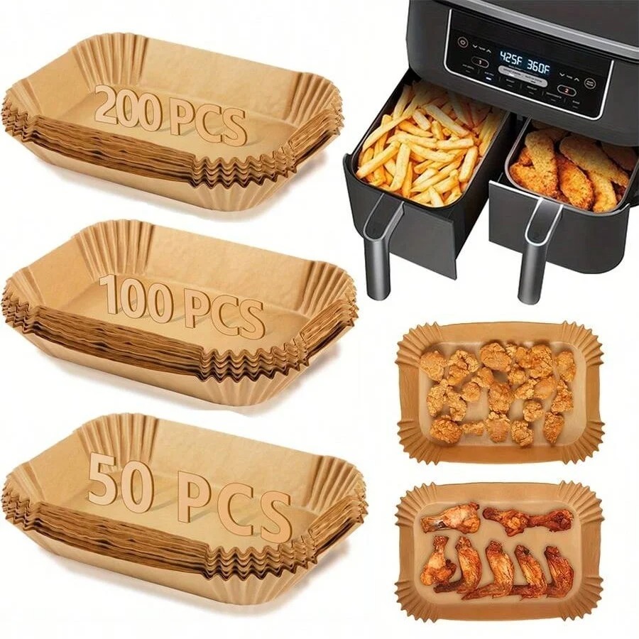 Kitchen Paper For Baking - Luftfritteusen-Papiereinlagen Einweg Öl- und Hitzebeständig für