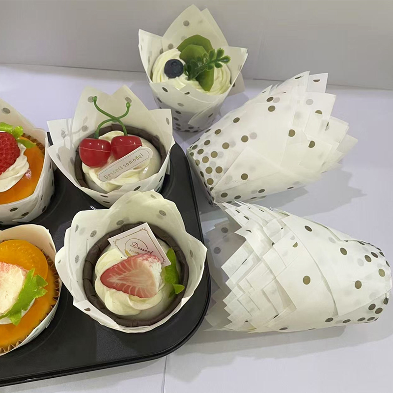 Kitchen Paper For Baking - 50 Stück/100 Stück Gold Dot Tulip