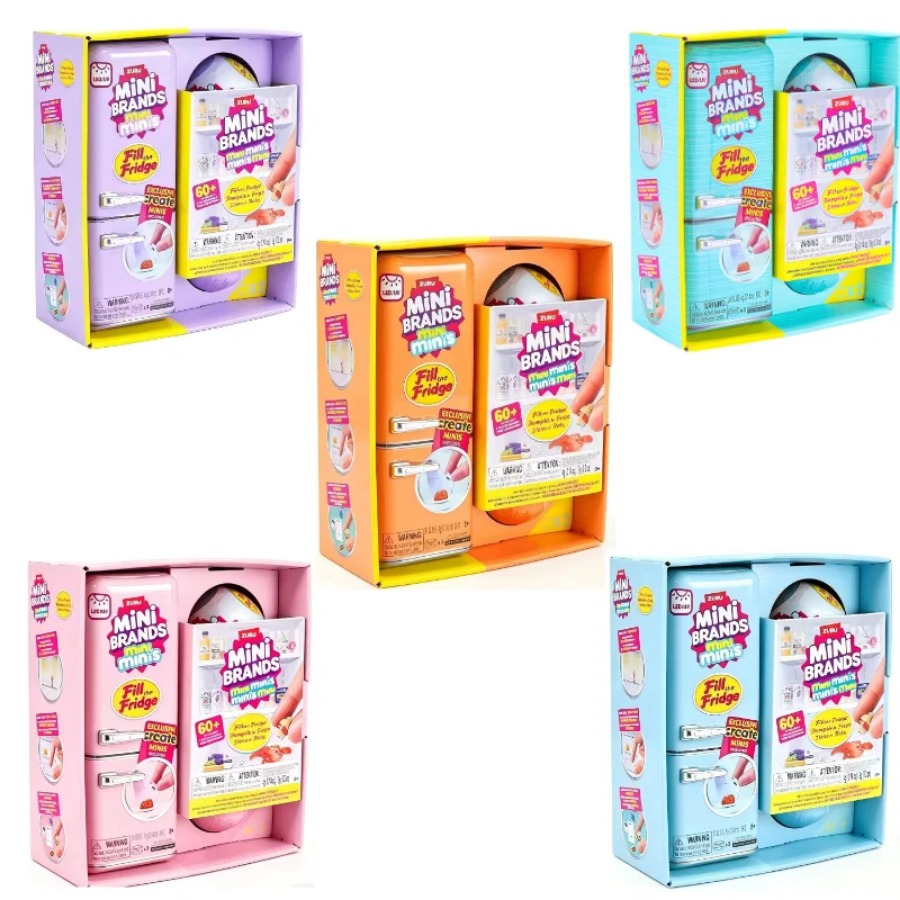 Miniature Baking Kitchen - ZURU 5 Surprise Mini-Kühlschrank-Ball-Serie Blindbox-Spielzeugkollektion –