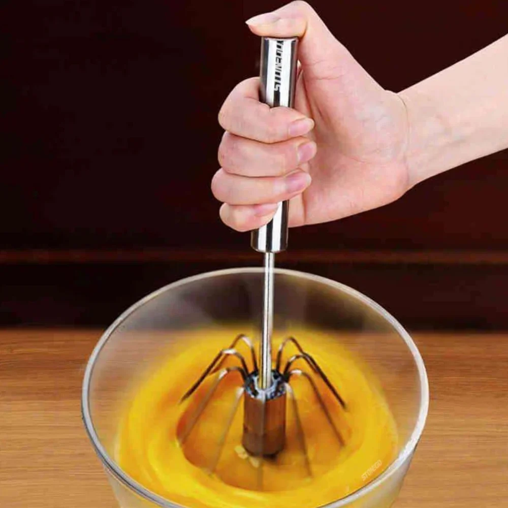 Manueller Druck-Rotationsmixer – Kitchen Baking Blender Bewertung und Preis