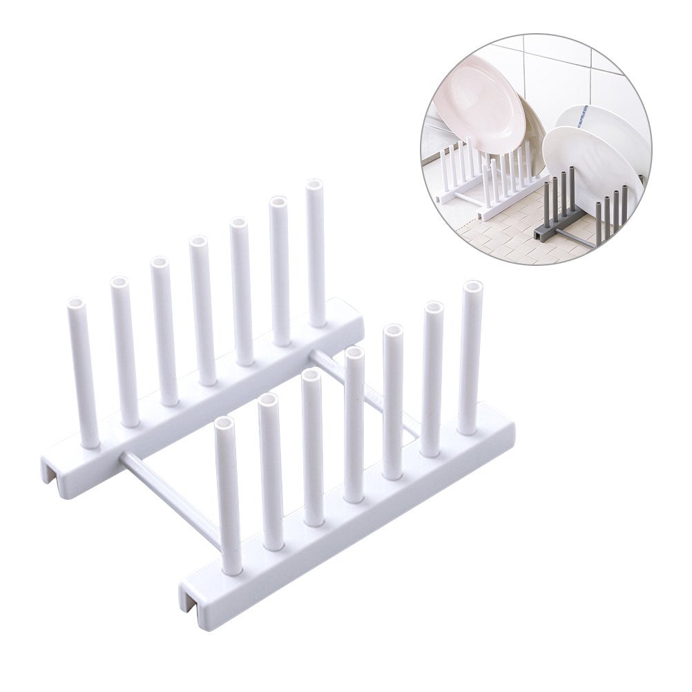 Weißer Kunststoff-Geschirrstän – Kitchen Baking Sheet Organizer Bewertung und Preis