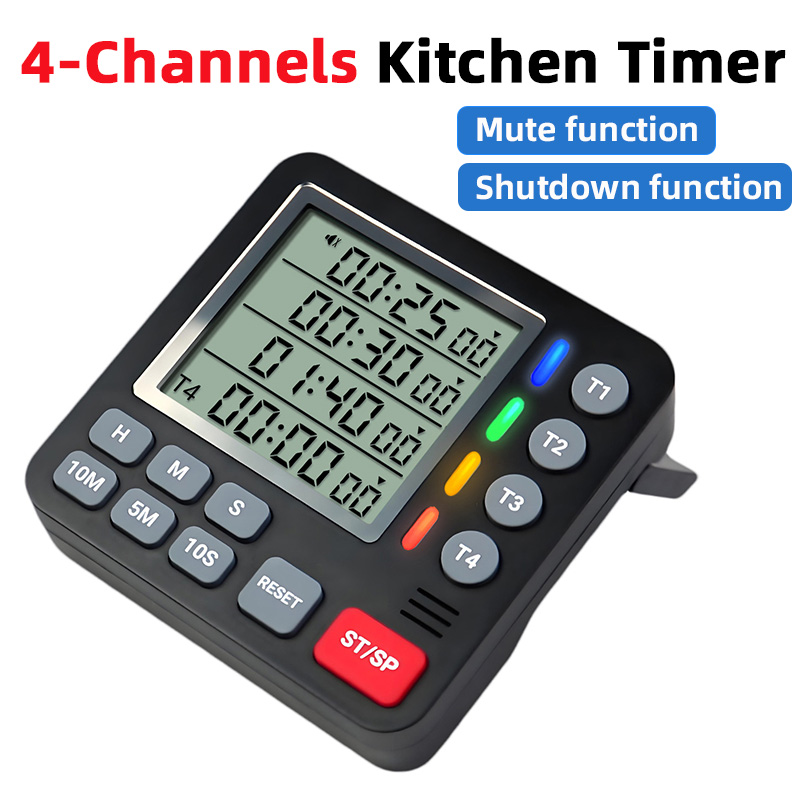 Digitaler Küchentimer, 4-Kanal – Kitchen Baking Timer Bewertung und Preis