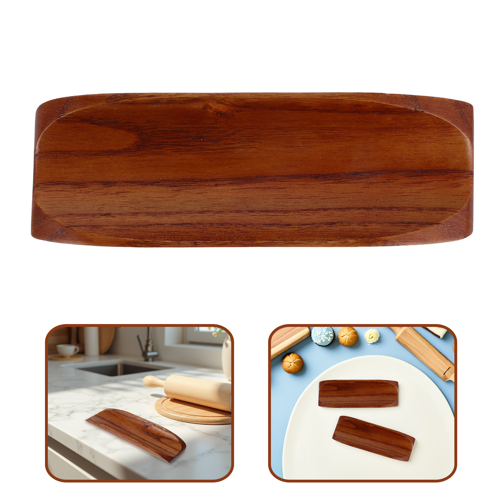 2 Stück Holz-Teigrollenhalter, – Kitchen Baking Station Bewertung und Preis