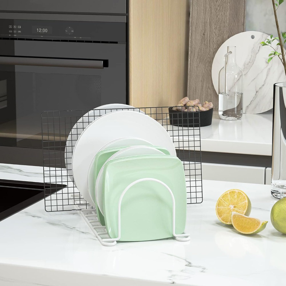 Vertikaler Tellerorganizer für – Kitchen Baking Sheet Organizer Bewertung und Preis