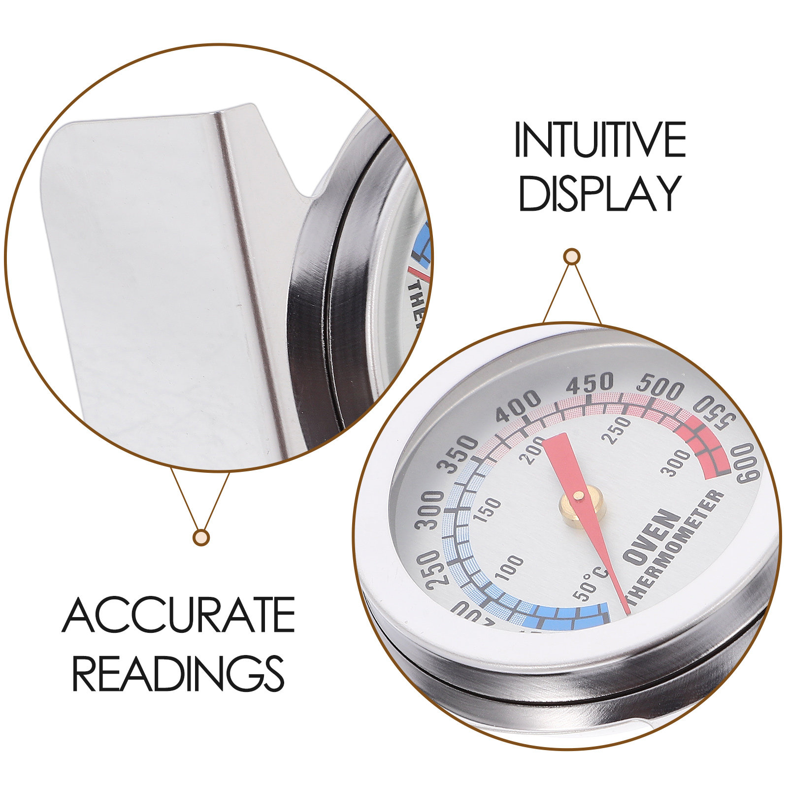 Ofenthermometer aus Edelstahl, – Kitchen Baking Oven Bewertung und Preis