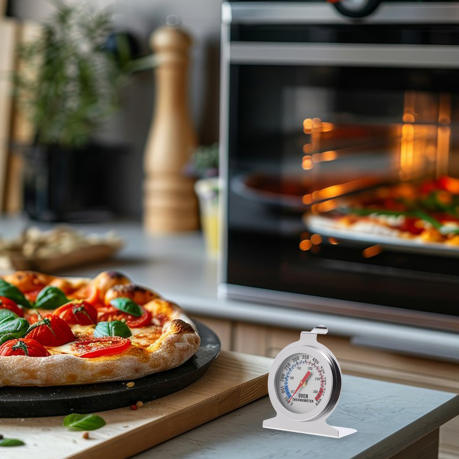 Ofenthermometer aus Edelstahl, – Kitchen Baking Oven Bewertung und Preis