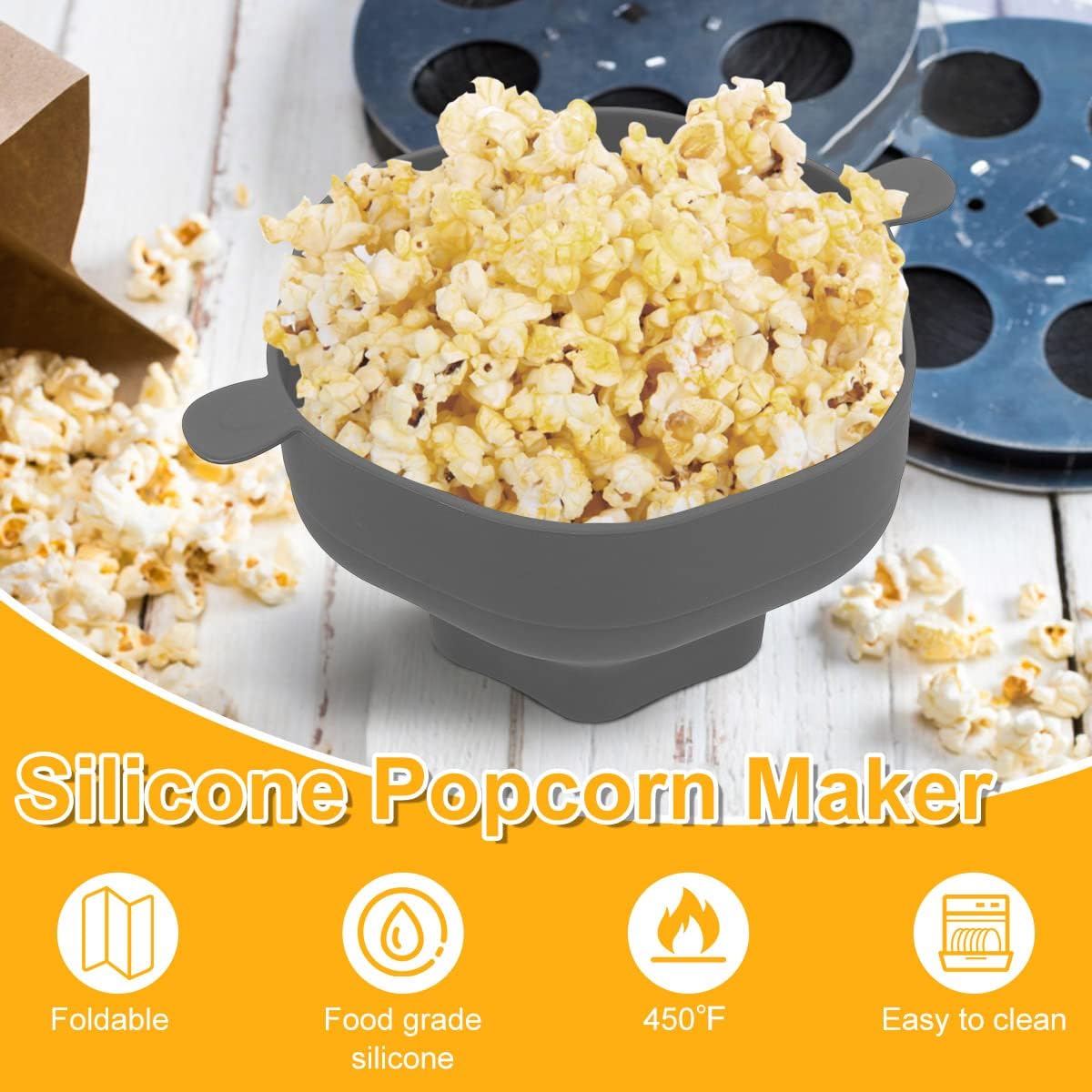 Silikon Popcorn Schüssel Mikro – Kitchen Baking Oven Bewertung und Preis