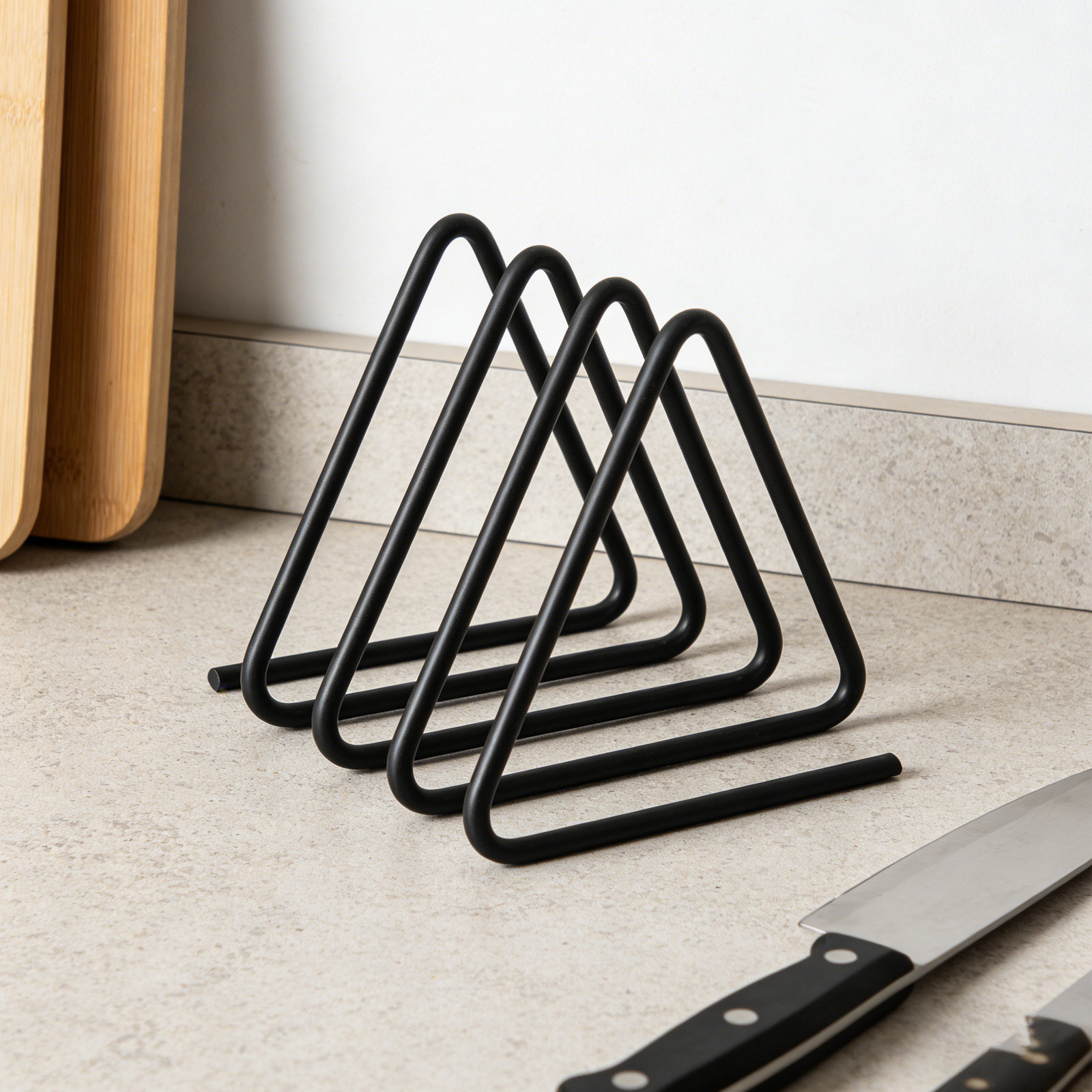 Dreieckiger Schneidebrettständ – Kitchen Baking Sheet Organizer Bewertung und Preis