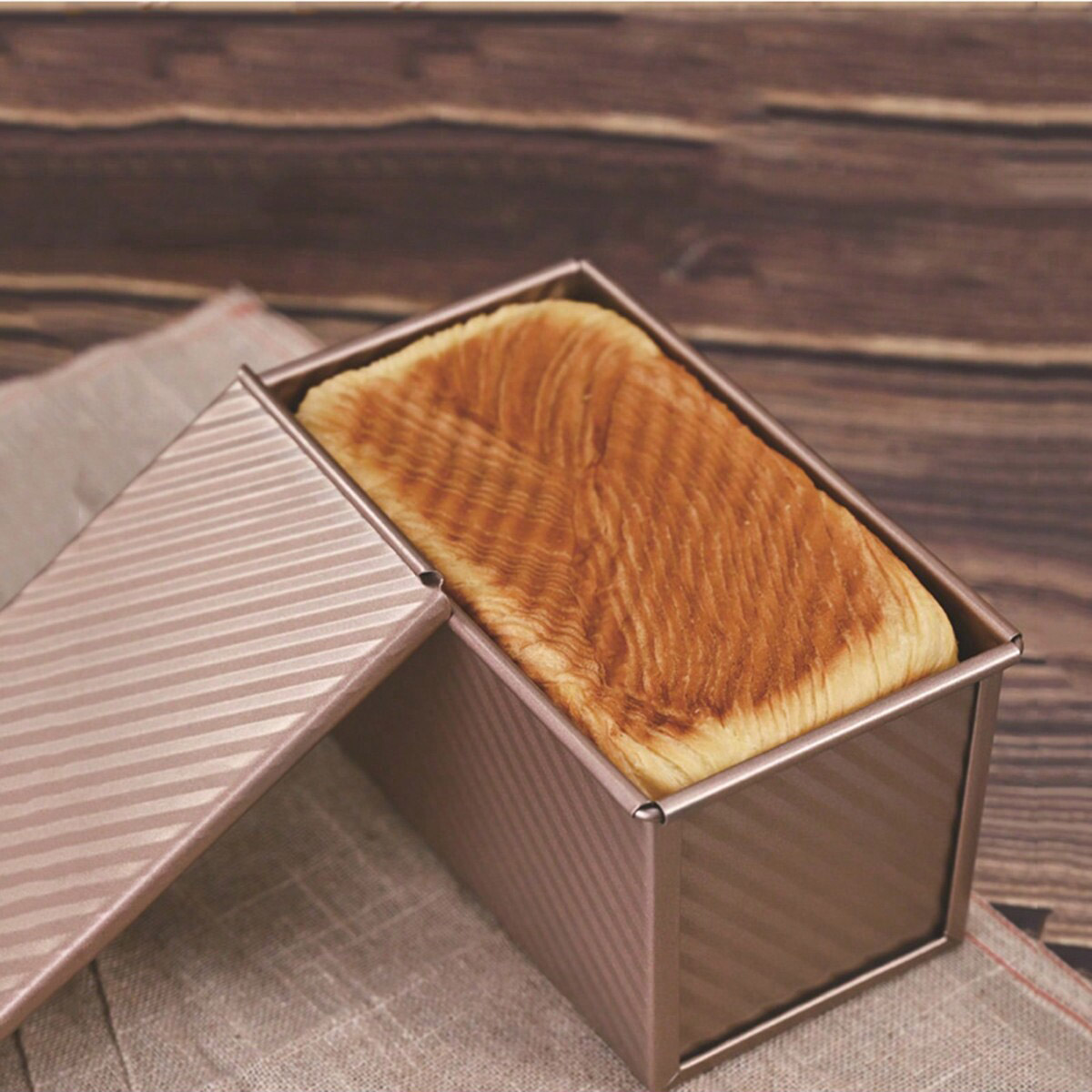 1 Stück goldene Kastenform mit – Kitchen Baking Oven Bewertung und Preis