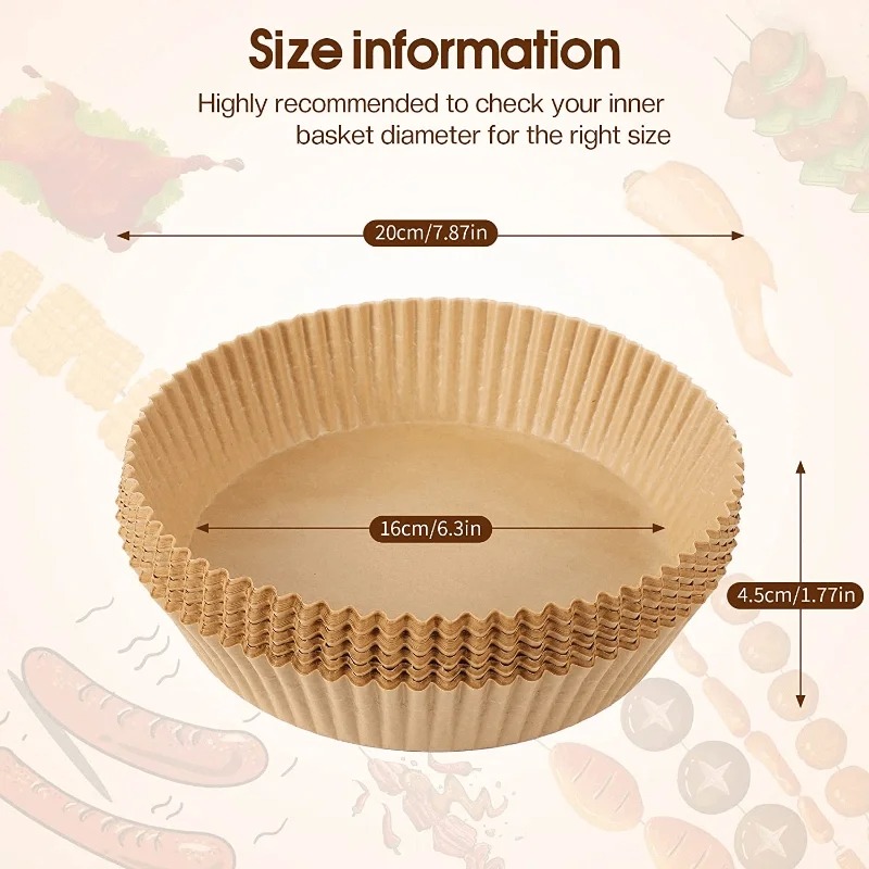 Luftfritteusen-Papiereinlagen  – Kitchen Paper For Baking Bewertung und Preis