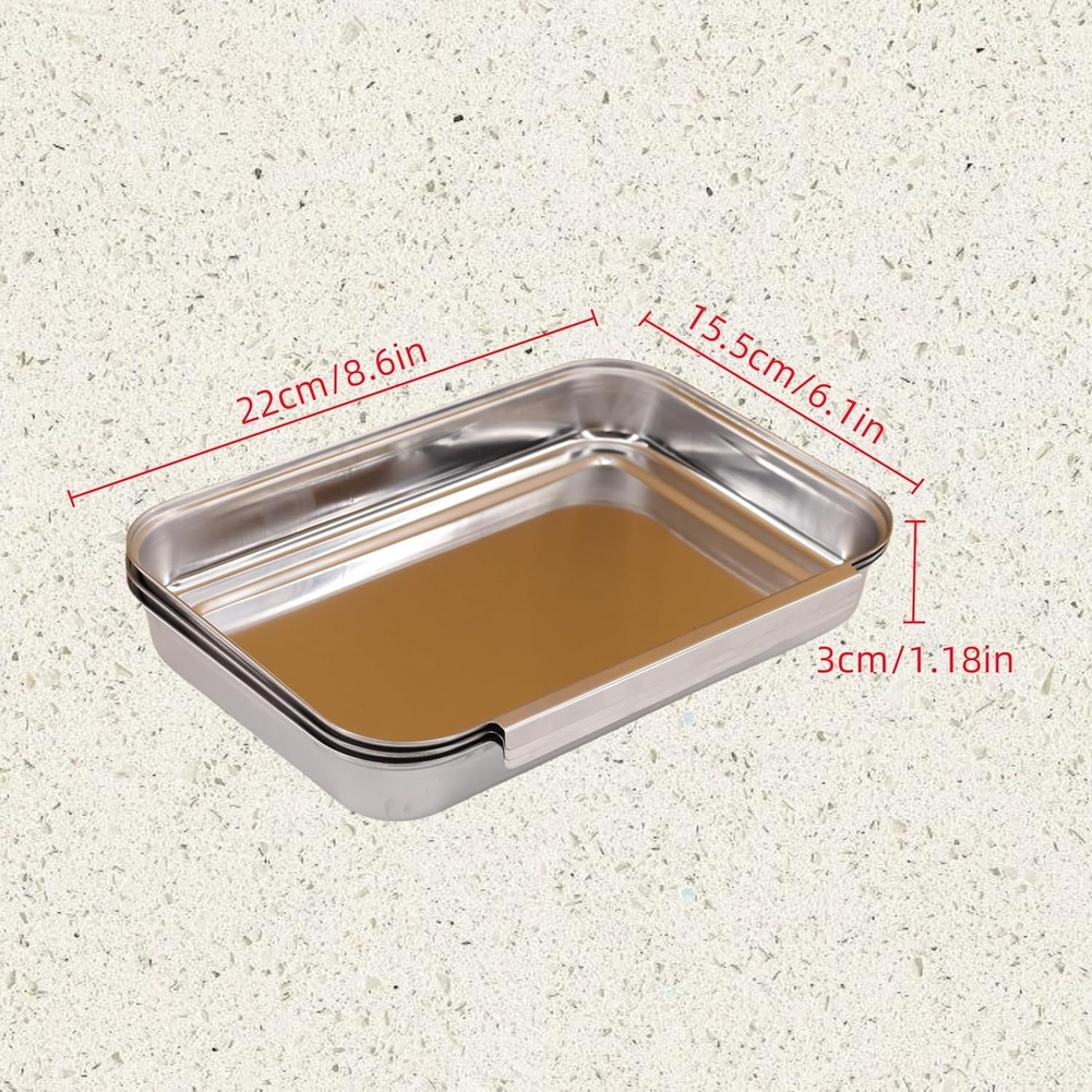 3-teiliges Edelstahl-Gewürztab – Kitchen Baking Station Bewertung und Preis